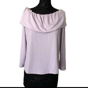 NWT Loft Off Shoulder 3/4 Sleeves Lavender Top Size